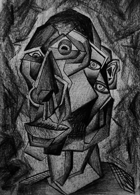 Sketch Cubist Man