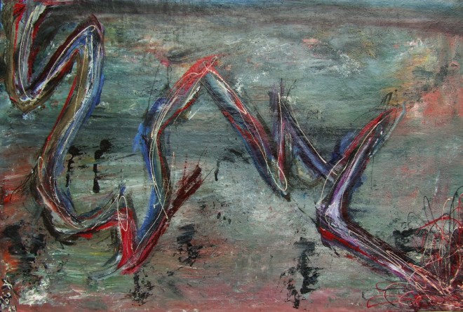 A_strange_sea_2014_Painting_Pablo_Saborio